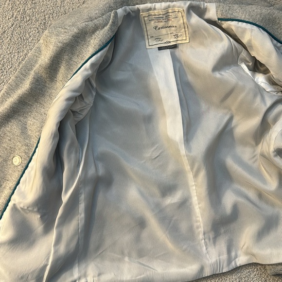 Cartonnier Anthropologie gray wool blend double breasted jacket - Picture 9 of 9